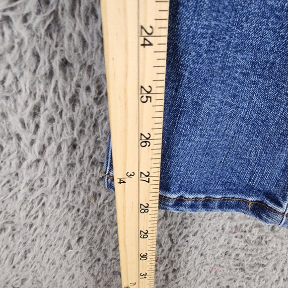 Fashion Nova Jeans Womens 9 Medium Wash Stretch Mid Rise Skinny *GUC* - Picture 8 of 12